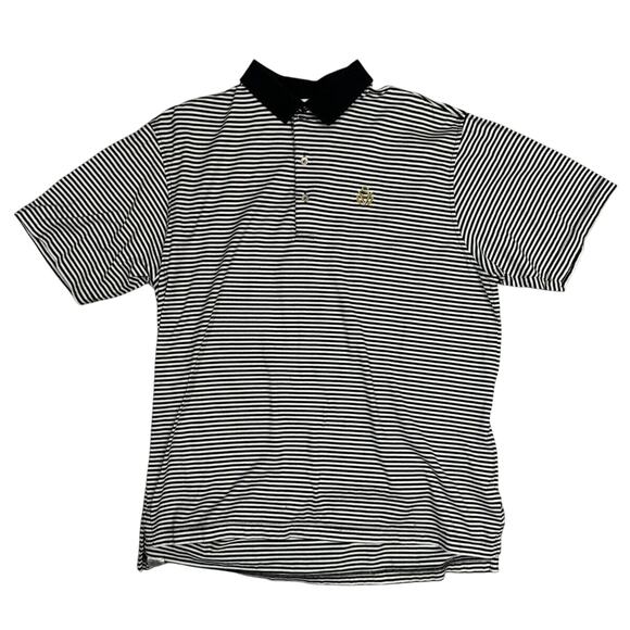 Peter Millar Mens Striped Golf Shirt size Large - Picture 1 of 5